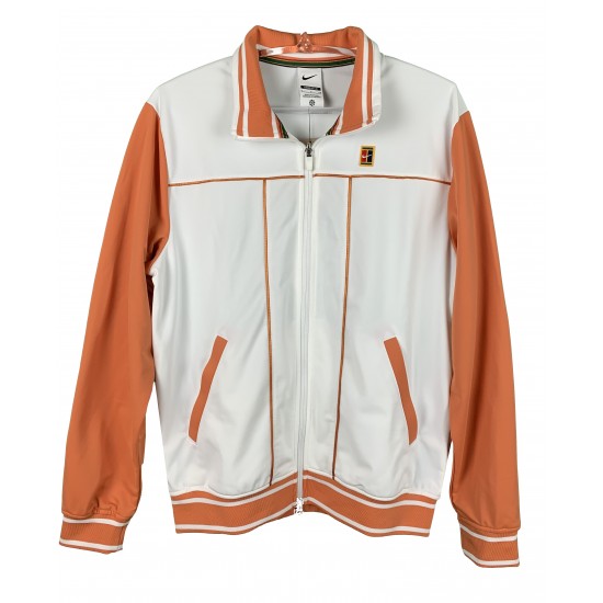 JAQUETA NIKE NKCT SLAM COM DETALHE LARANJA - BRANCO